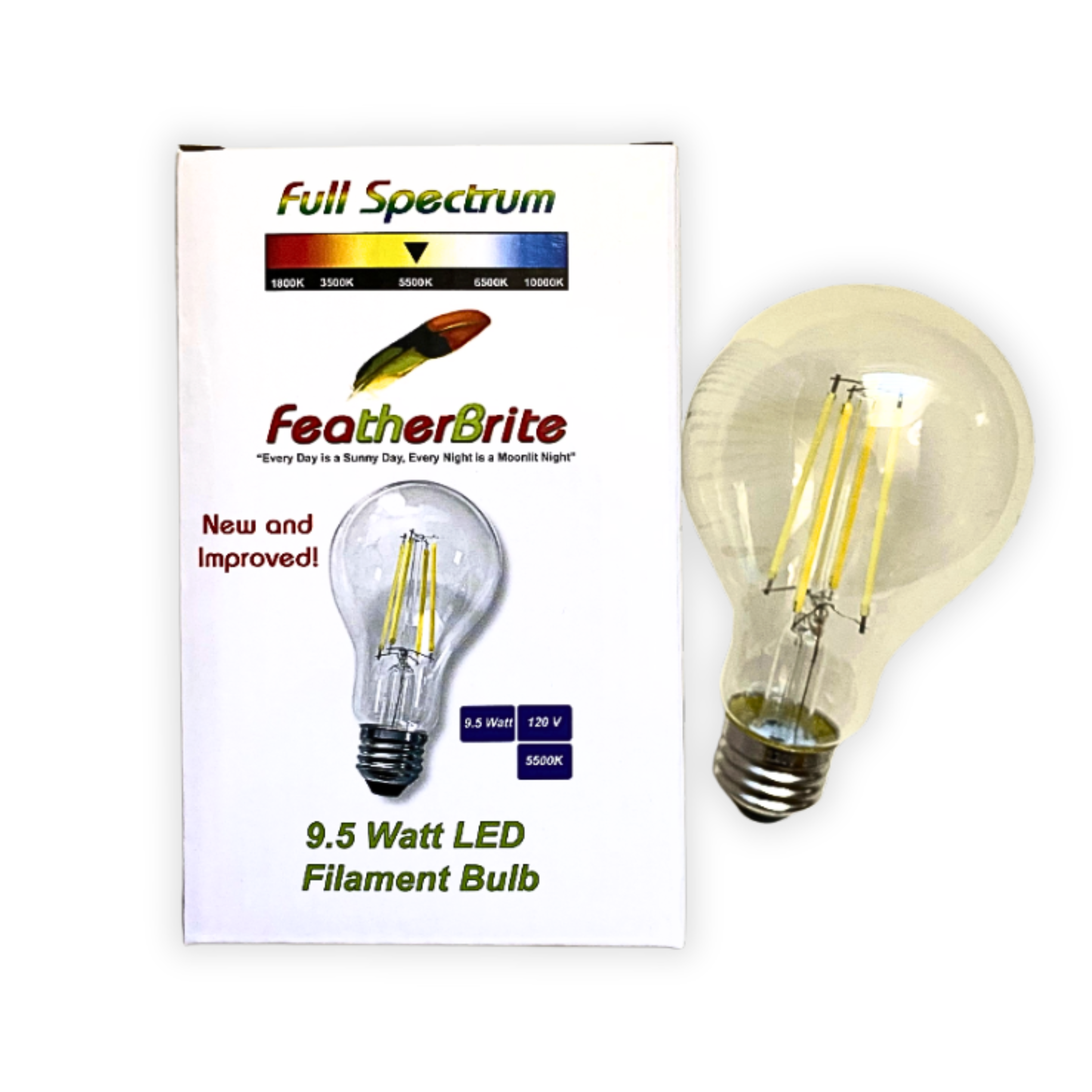 Featherbrite Filament Bulb for bird light