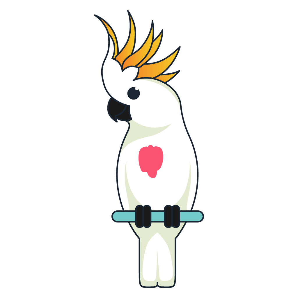 mild feather plucking bird with a small bald patch on its chest