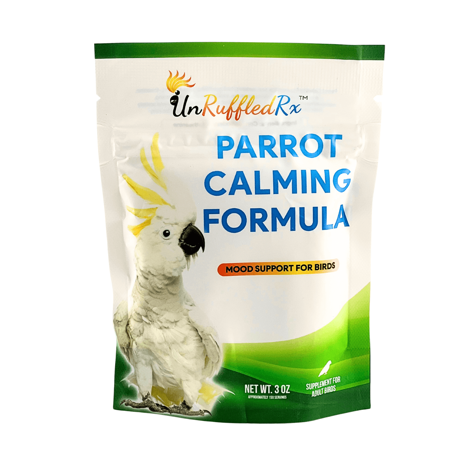 UnRuffledRx Parrot Calming Formula | Bird Calming Supplement