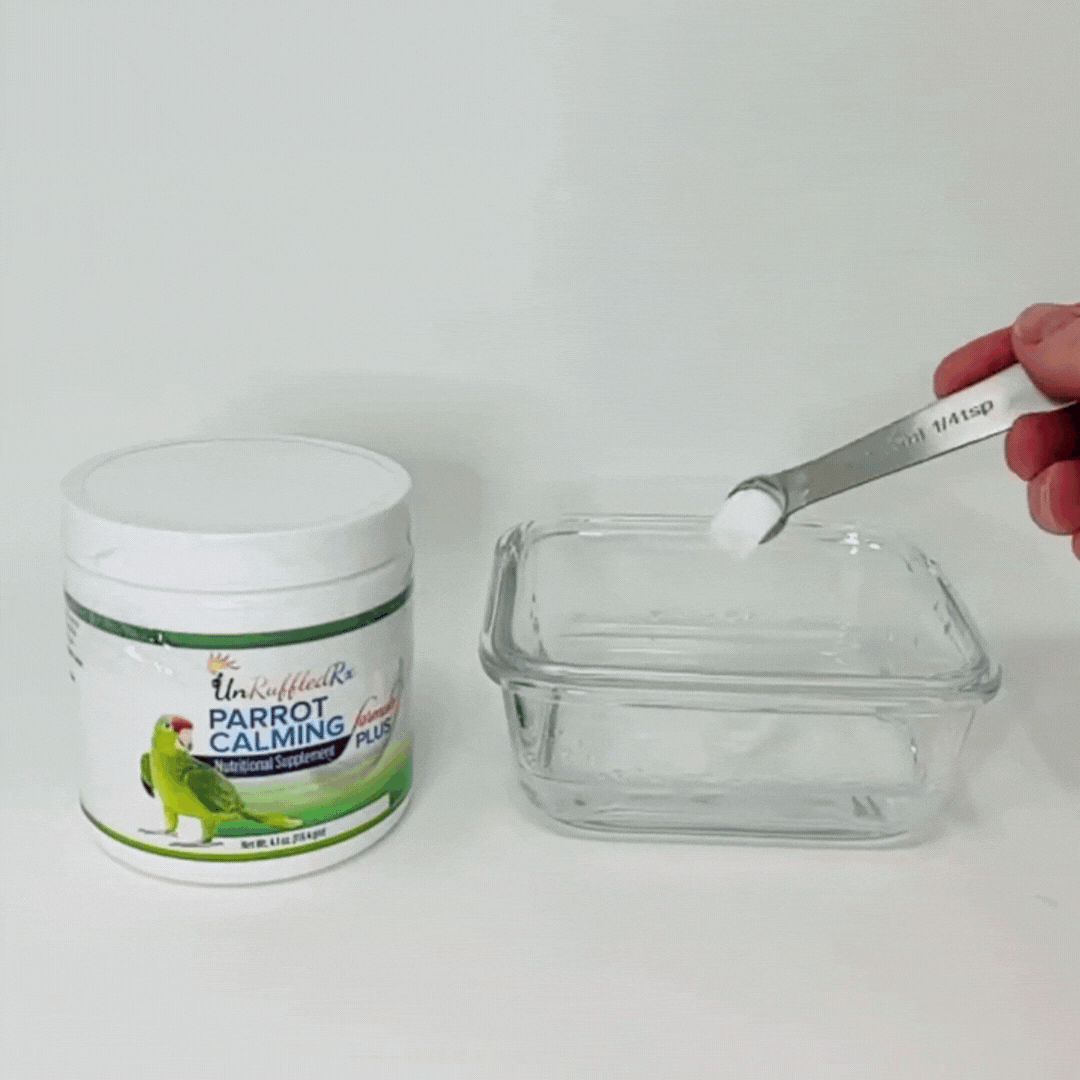 serving parrot calming formula