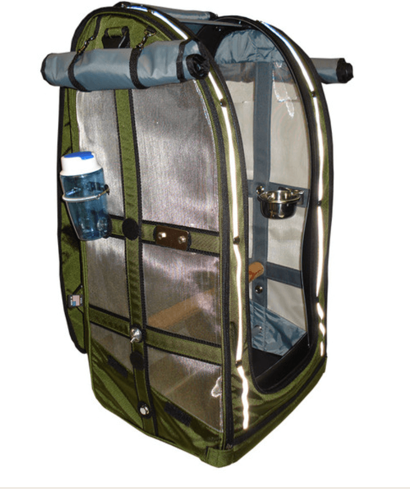 cockatoo-size Pak-O-Bird carrier designed for large parrots
