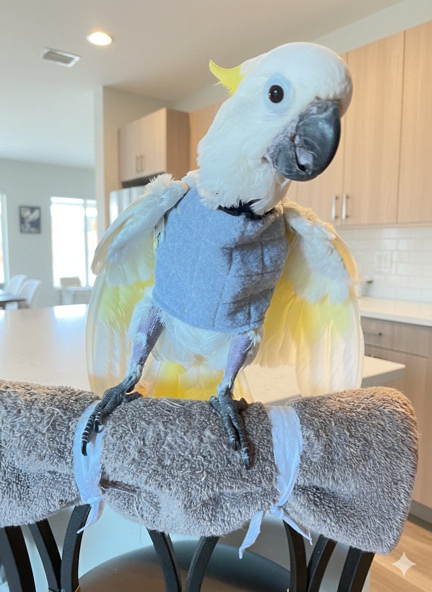 Bird Self Mutilation Vest - UnRuffledRx BeakGuard