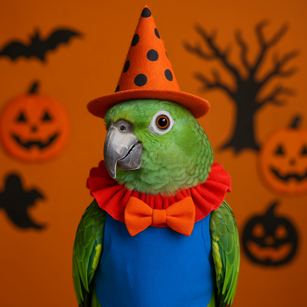 Fright Night? Not for Your Feathered Friend! 🎃