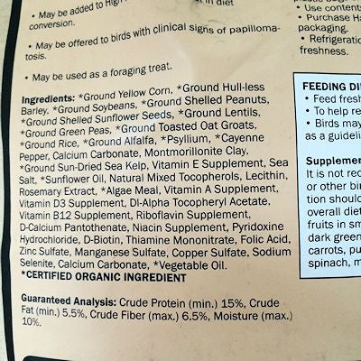 Bird food label – how to understand ingredients and choose the best diet for your bird