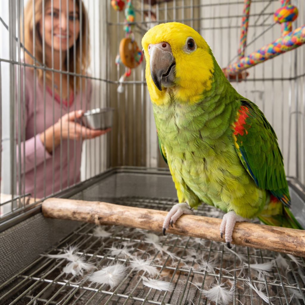 chronic molting in parrots