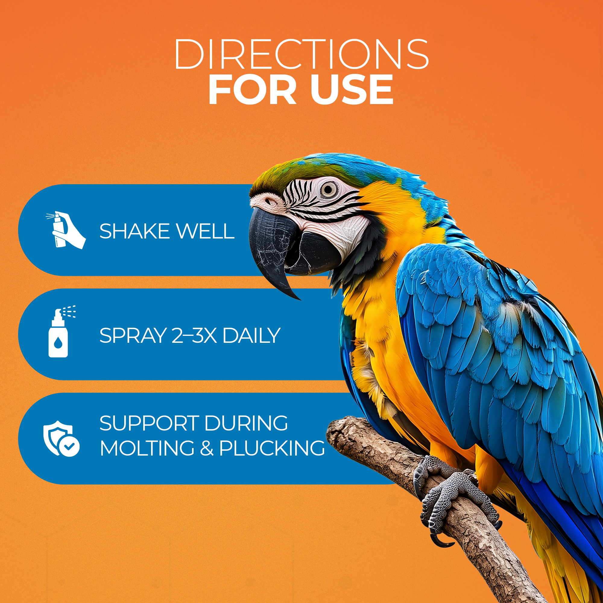 UnRuffledRx™ Aloe Vera Spray for Birds, 8 oz.