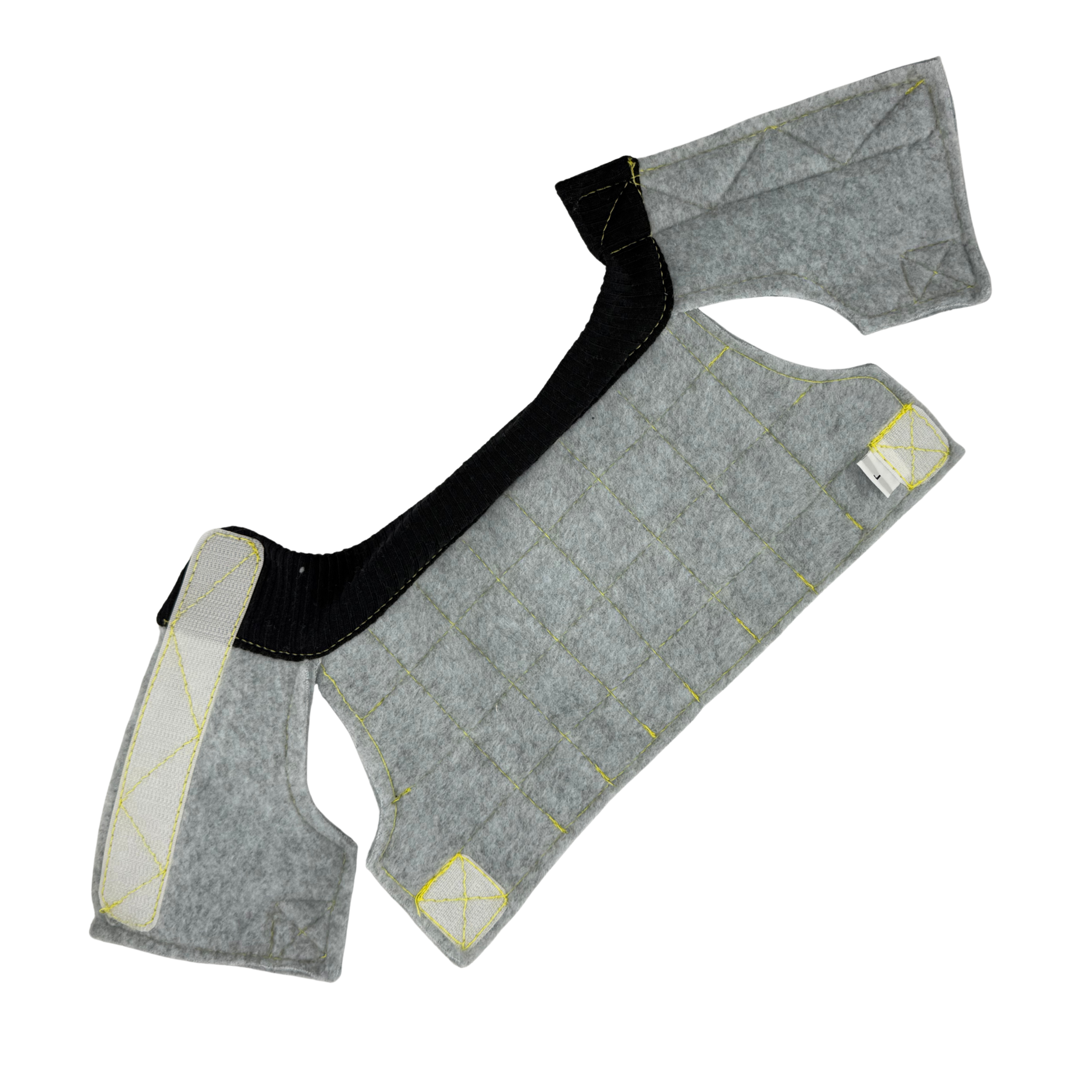 Beakguard bird vest for self mutilation, shown fully open