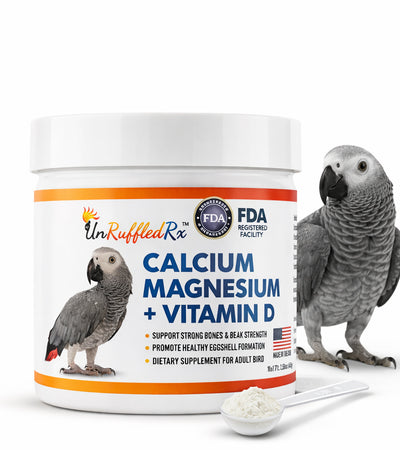 UnRuffledRx Calcium, Magnesium + D3 Supplement for Birds