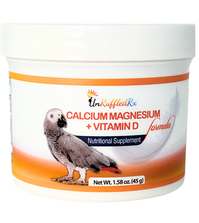 UnRuffledRx Calcium for Birds | Calcium, Magnesium + D3 Bird Supplement
