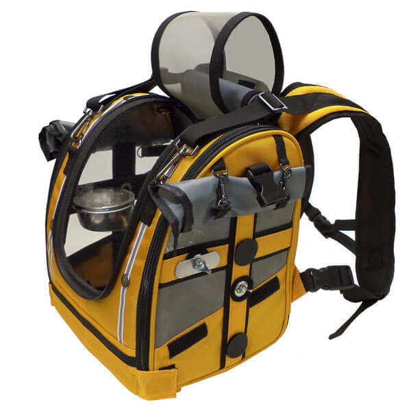 Pak-O-Bird Backpack Bird Carrier Medium Wide / Gold / Yes