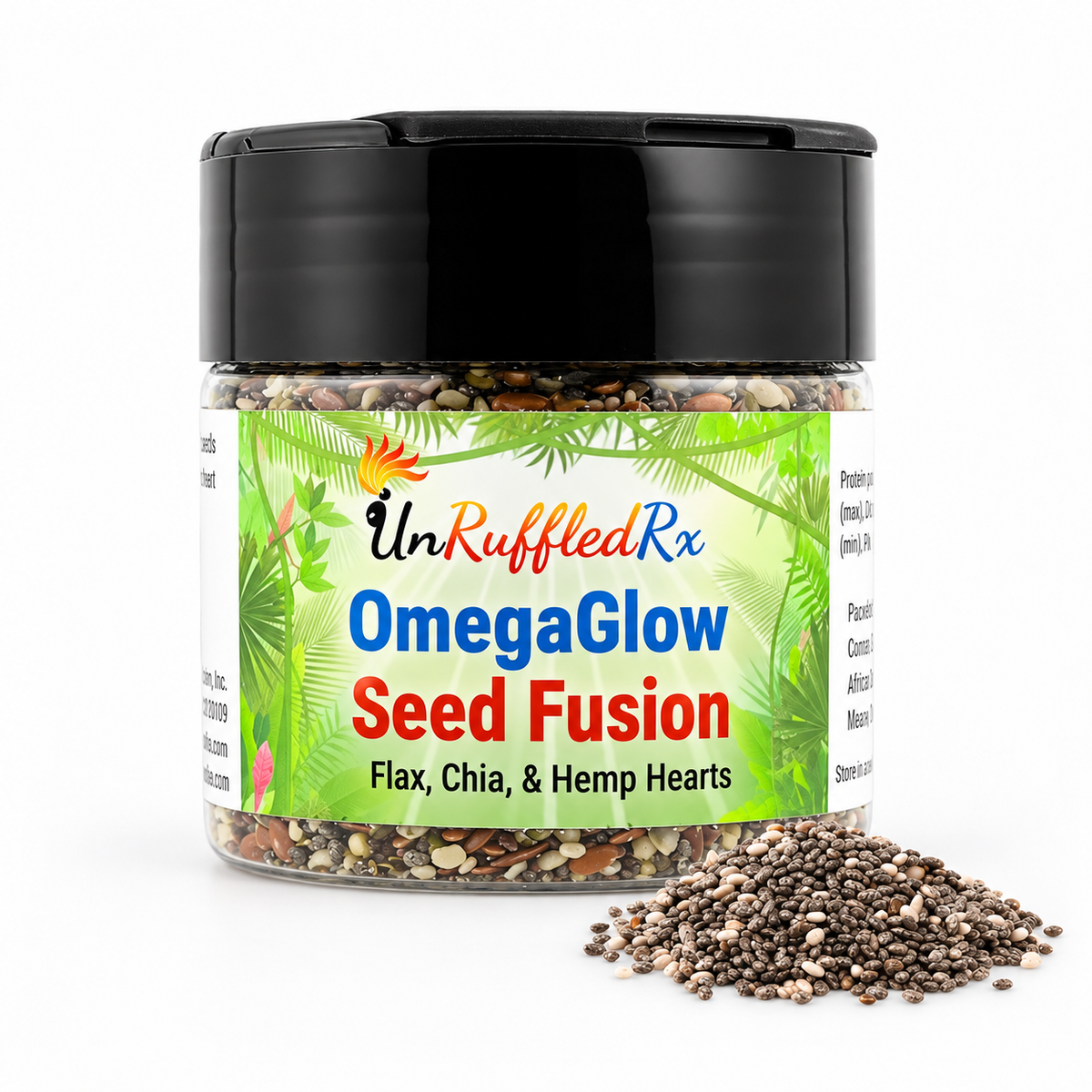 OmegaGlow Seed Fusion Bird Treat for Feathers & Skin