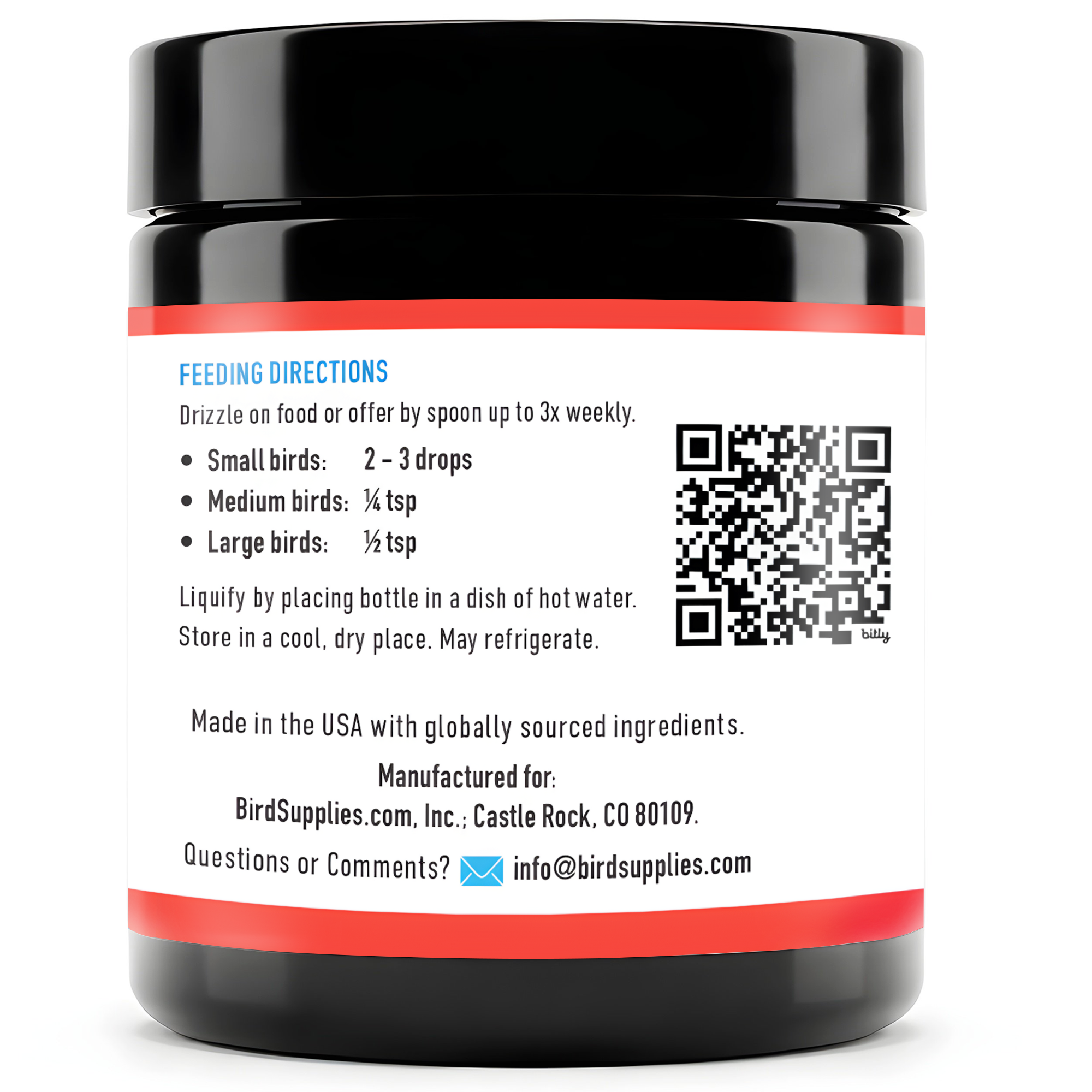 Parrot Red Palm Oil | Pro-Vitamin A & Sheen | UnRuffledRx™