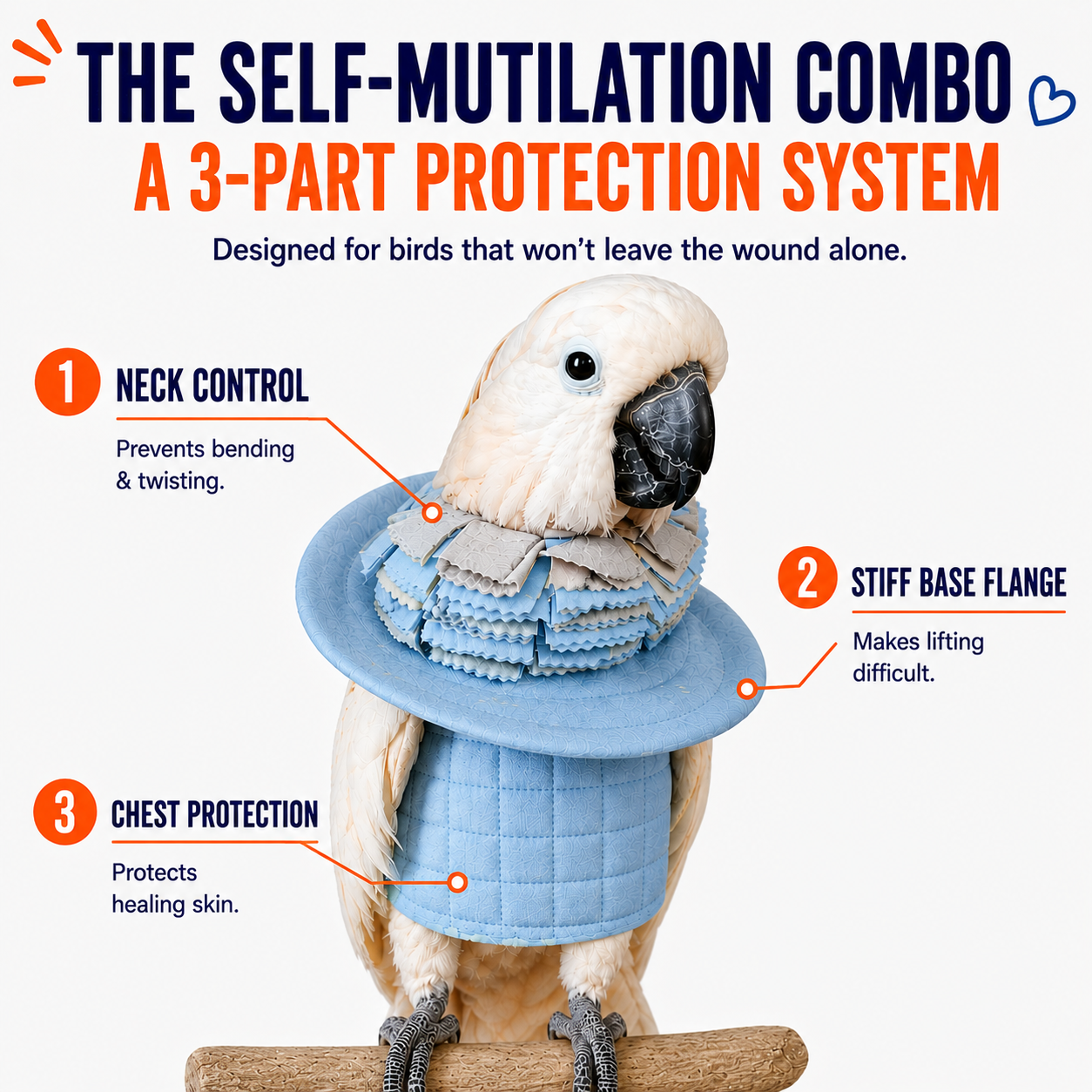 image showing how the self mutilation combo supports mutilating birds